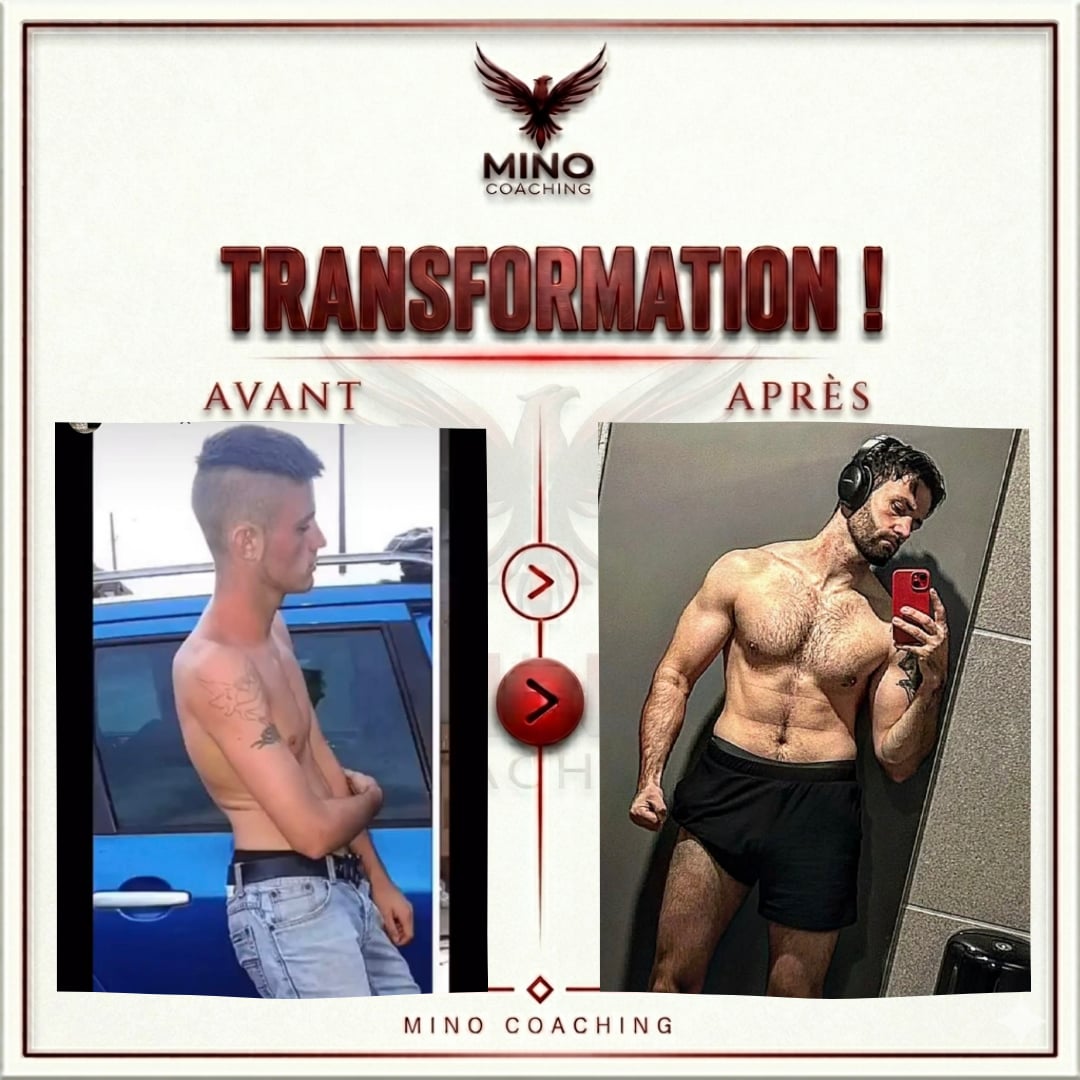 Alexandre - Transformation Mino Coaching avant après